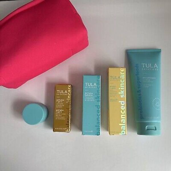 TULA Skincare Essentials Kit 5 Piece Skincare Set NEW