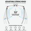 Fsread 3 Pack Blue Light Blocking Reading Glasses for Men Spring Hinge Sport Square Reader TR90 Anti Glare Computer Glasses +1.75