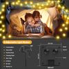 Solar String Lights - 26.6Ft 30LED, Waterproof Crystal Ball Lights with 8 Modes, Decorative for Garden, Yard & Parties (Memory Function, Warm White)