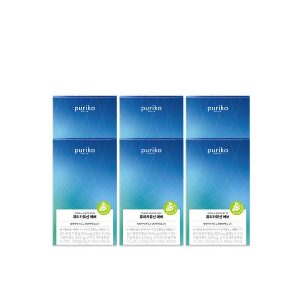 [Headquarters Genuine] Purica Mucin Ever Green Grape Flavor 6 Box 60 Packets Collagen Jelly Patent Mucin