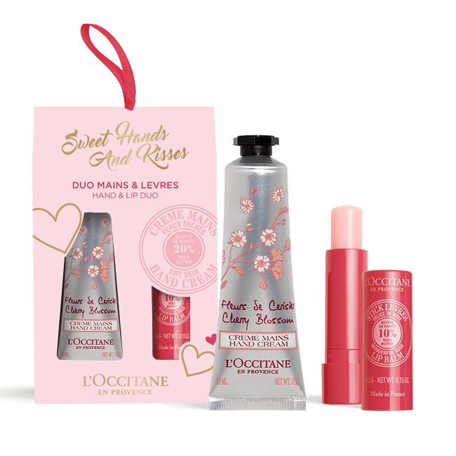 [Gift] Limited Rose Lip Balm &amp; Cherry Hand Duo