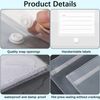 GESDYO 10 Pack A4 Plastic Folders Document Files Envelope Clear Wallets Plastic Popper Wallets with Label Pocket and Snap Button Suitable for Document Storage at School, Work and Home