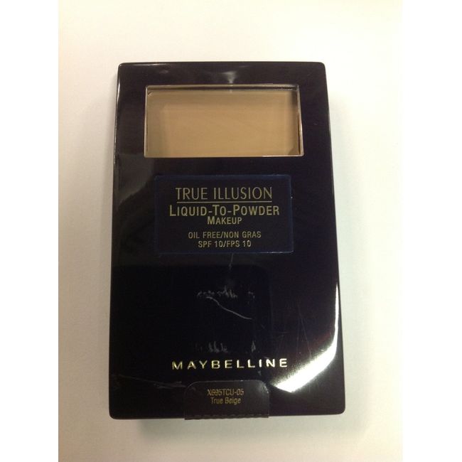 MAYBELLINE TRUE ILLUSION LIQUID-TO-POWDER MAKEUP ( TRUE BEIGE ) New.