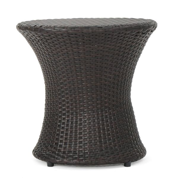 Christopher Knight Home Adriana Outdoor Wicker Accent Table, Multibrown