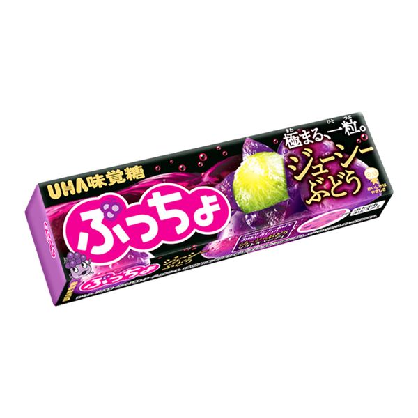 Mikakuto Puccho Sticks Grapes, 10 Tablets x 10 Packs