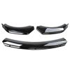 Gloss Black Front Bumper Lip Splitte + Strut Rods For Hyundai Veloster 2012-2017