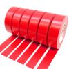 Maveek PVC Electrical Insulation Tape - 20m x 19mm (6 Pack Red)