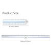 4Pack Folding Ruler Transparent 30cm 300mm Folding Ruler Clear (Multicolor-4Pcs)