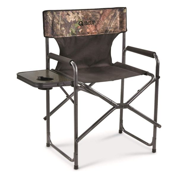 Guide Gear Oversized Tall Director’s Camp Chair, Portable, Folding, 500-lb. Capacity, Blue/Black