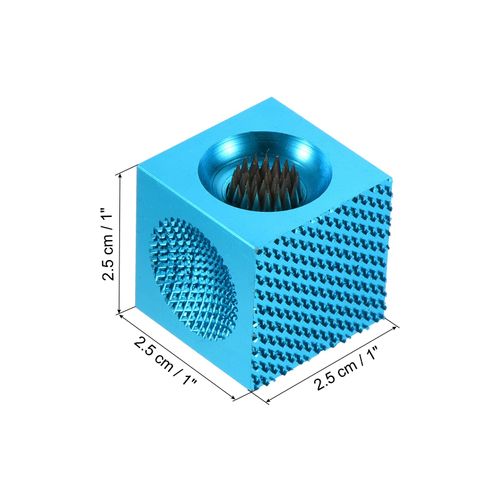 PATIKIL 3-in-1 Billiard Pool Cue Tip Shaper, Cue Stick Tip Burnisher/Shaper/Tapper Cube Repair Tool Accessory for Snooker, Blue