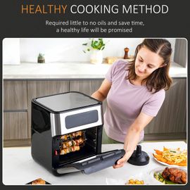 10Qt Air Fryer Oven LED Touch Display Countertop Baker Oven w/ 8 Cooking  Modes, 1 Unit - Ralphs