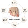 Cuttable Toe Tubes Sleeves 5 Pack, Made of Elastic Fabric Lined with Silicone Gel. Toe Sleeve Protectors Relief Toe Pressure Pain, Corn and Calluses Remover