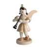Blank Kunsthandwerk Angel Short Skirt with Clarinet, Natural - 6,6 cm/2.6 inch