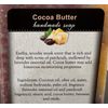 COCOA BUTTER BAR SOAP - Earthy Patchouli Mellowed By Lavender