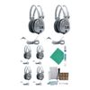 Hamilton Buhl SC-7V Schoolmate Deluxe Headphones (6-Pack) w/ Accessory Bundle