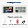 7" Double 2 DIN Apple Carplay Android Auto Car Stereo HD Touch Screen BT USB Cam