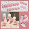 Turkalla Nail Tips, For Hands, Pack of 24, 12 Different Sizes, 3D Feel, Easy to Apply, Reusable, False Nails, Gel Nails, Nail Stickers, Hands, Nail Art, Nail Parts, Stylish, Popular Design, Beginners, Coming-of-Age Ceremonies, Weddings, Receptions