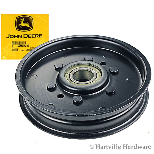 John Deere Original Equipment Mower Deck Flat Idler Pulley #AM37249