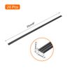 sourcing map 20pcs 8 Inch Plastic Welding Rods PP Welding Strips for Plastic Welder Black