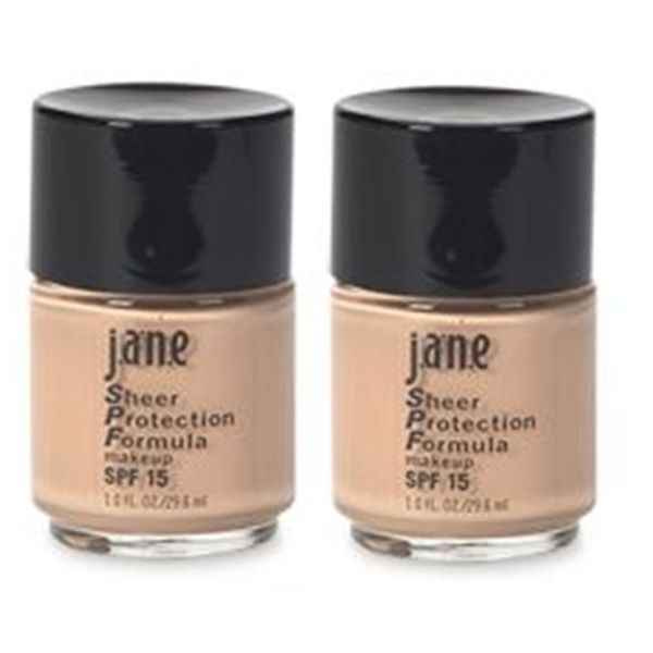 Jane Sheer Protection Formula SPF 15, Almost Bisque, 1 oz (2 Pack)