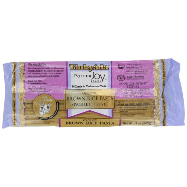 Tinkyada Brown Rice Pasta, Spaghetti, Organic, 12-Ounce (Pack of 6)