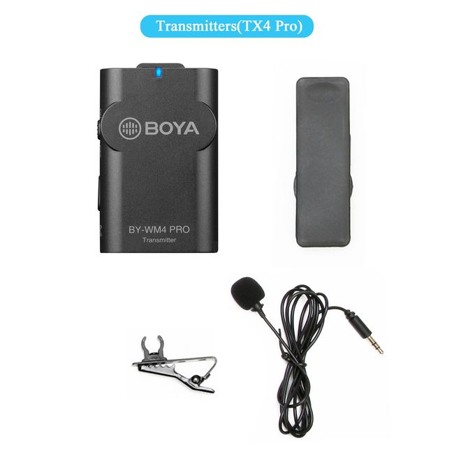 BOYA BY-XM6 Professional Condenser Wireless Lavalier Lepel Microphone  System for iphone Android Camera Live Streaming