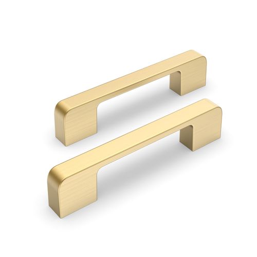 Lepatape 10 Pack 4 Inch Brushed Gold Cabinet Pulls Brass Cabinet Handles, Gold Dresser Drawer Pulls Kitchen Cabinet Hardware