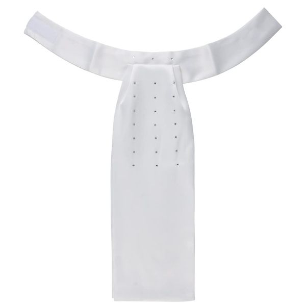 PFIFF 102849 Plastron 'Snowfall' Women Children White S
