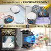 Pure Clean Smart Vacuum Cleaner - Automatic Robot Cleaning, 2-in1 Water Tank