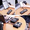 JJC High-Speed SD Micro SD Card Reader w/ USB 3.1 Gen 2 Type-C, 24 EVA Slots for 8 SD & 16 Micro SD, Multi-Function Cable & Case for Cameras/Smartphones/Drones - Black