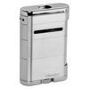 XIKAR Allume Triple Jet Tabletop Lighter, Engineered for Performance, Crisp Side Squeeze Ignition, Silver