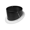 Nicor 17704 Recessed Lighting Trim, 6, White, Black