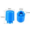 sourcing map 20pcs Tactile Push Button Switch Caps 9x12.8mm for 12x12x7.3mm Micro Tactile Switch Blue