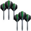 RED DRAGON Hardcore Green Flash Design Flights and VRX Stems Combo Pack