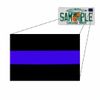 Reflective Thin Blue Line Decal 1.5 Inch