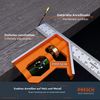 PRESCH Combination Square 150mm, Stainless Steel - Accurate, Multifunctional, Durable, Professional Measuring Tool