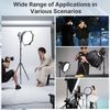 ULANZI Black Aluminum Light Stand, 6.32ft Extendable Tripod for Strobe Lights, Webcams, Cameras & Softboxes