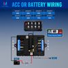 8 Gang Switch Panel Car Marine Boat Power LED Light Bar Touch Button Control Box