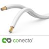 conecto, CCA Speaker Cable 2 x 1.50 mm² White 20 m