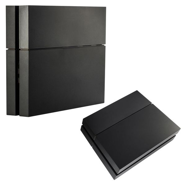 eXtremeRate Solid Matte Black HDD Bay Hard Drive Cover Shell for ps4 Console, Replacement Case Faceplate for ps4 Console - Console NOT Included