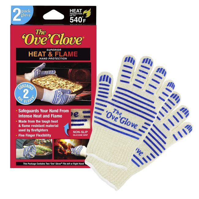 The Ove Glove - Superior HEAT & FLAME Hand Protection - 2 Pack Glove