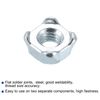 sourcing map Weld Nuts, M4 Square UNC Carbon Steel Machine Screw Silver 40Pcs