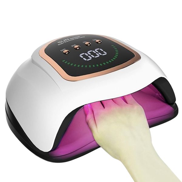 Lampada Unghie LED UV,Lampada per Unghie Con 4 Impostazioni Timer,Asciugatrice per Gel a LED per Gel per Smalto Con Sensore Automatico,Per Manicure/Pedicure Lampada Asciuga Smalto Semipermanente