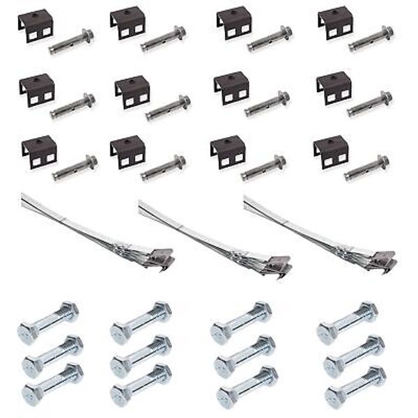 Mobile Home Parts Set of 12 Dry Concrete Anchors Tie Down Straps and Bolts