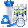 10" Clear Standard Whole House Water Filter System with Sediment Filter