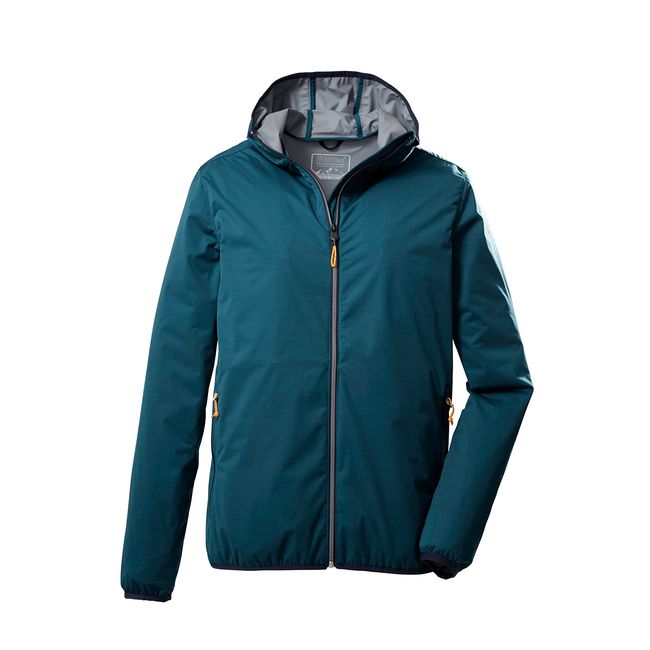 Killtec Herren 2-Lagen Fuktionsjacke/Outdoorjacke mit Kapuze, packbar KOS 60 MN JCKT; petrol, L, 39174-000