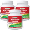 3 Pack Best Naturals Multi Collagen Peptide Powder 1 Pound