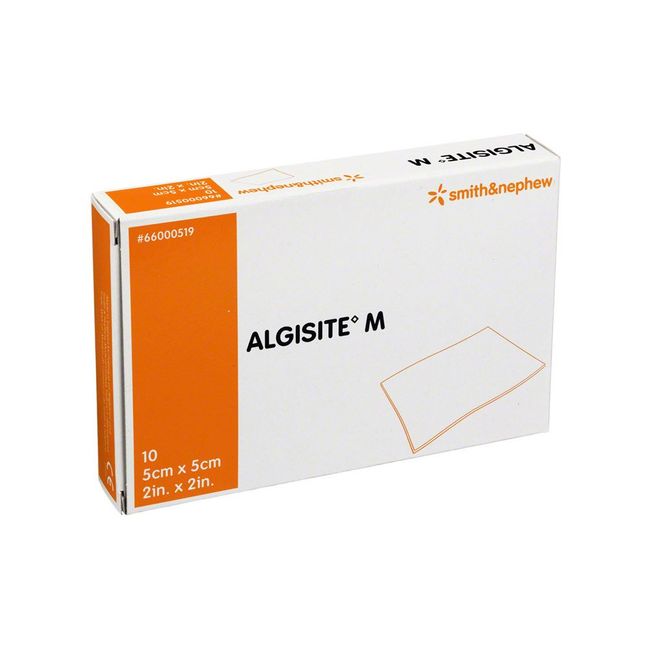 Smith & Nephew 99XX0450 Algisite M Cal Alginate Dressing, 5cm x 5cm, Pack of 10