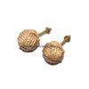 Jute Rope Door Knobs/Rope Knot Drawer Pulls and Knobs/Pull and Push Handle Knobs for Cabinets, Wardrobes & Cupboards/Nautical Hardware Decor, 35 mm (2)