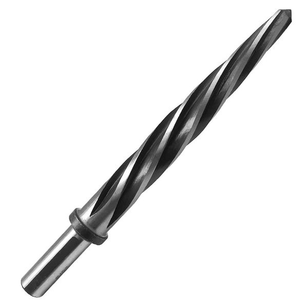 Saipe 5/8" Spiral Flute Reamer with 1/2 inch Shank, M2 HSS Bridge/Construction Reamer Taper Chucking Reamer Drill Bit Car/Maintenance Reamer for Steel, Alloy, Aluminum, Copper, Plastic